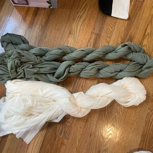 Ling’s Moment Eucalyptus and White Wedding Arch Fabric